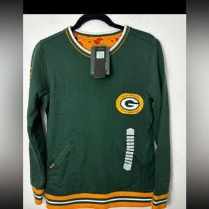 Duluth Trading co Green Bay Packers crew neck women’s size XS/S NWT